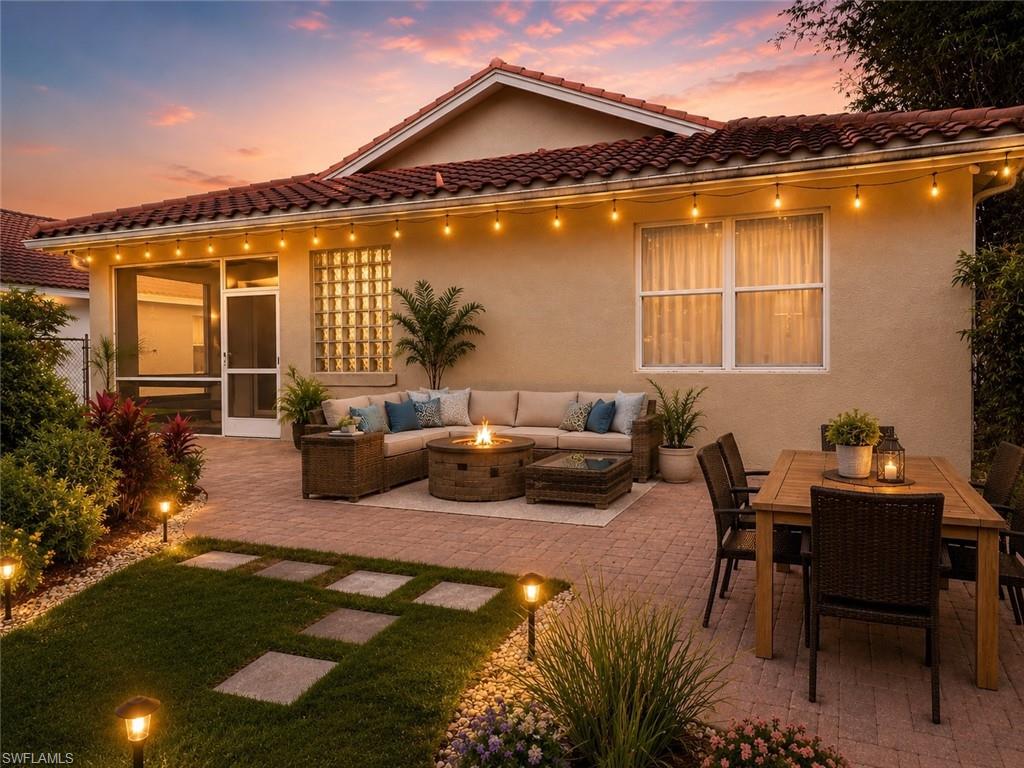 Virtually staged outdoors