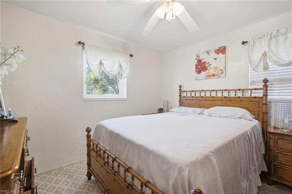 Bedroom featuring a ceiling fan