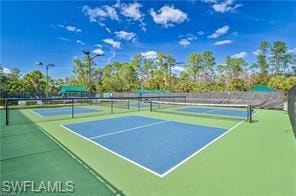 View of tennis court