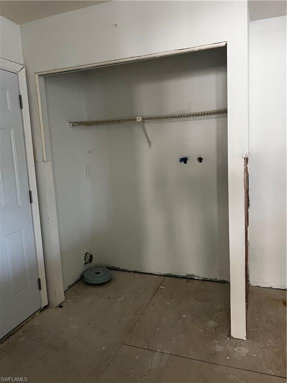 View of laundry room
