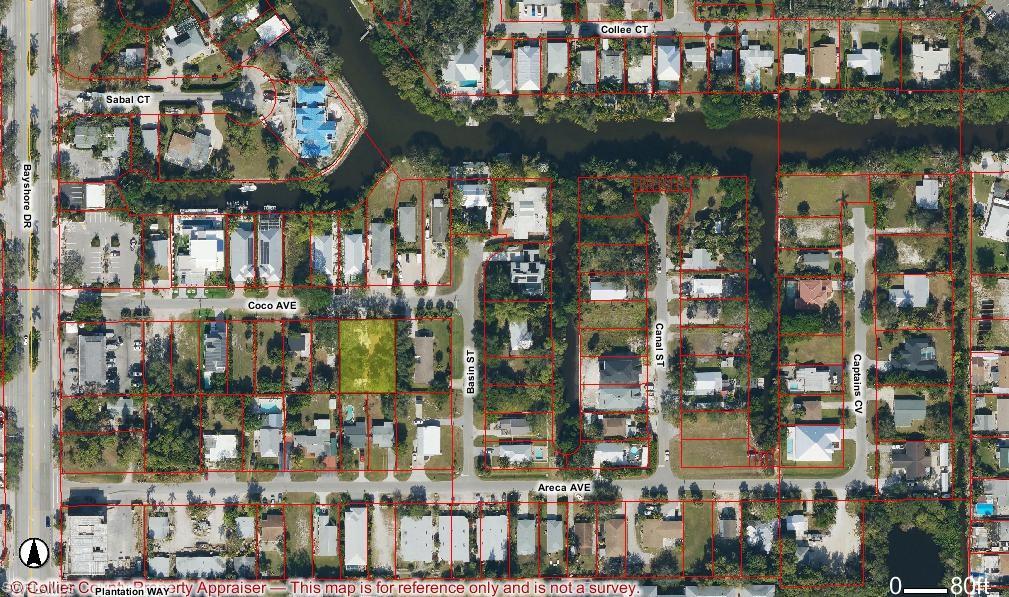 Map of property location with property boundaries highlighted
