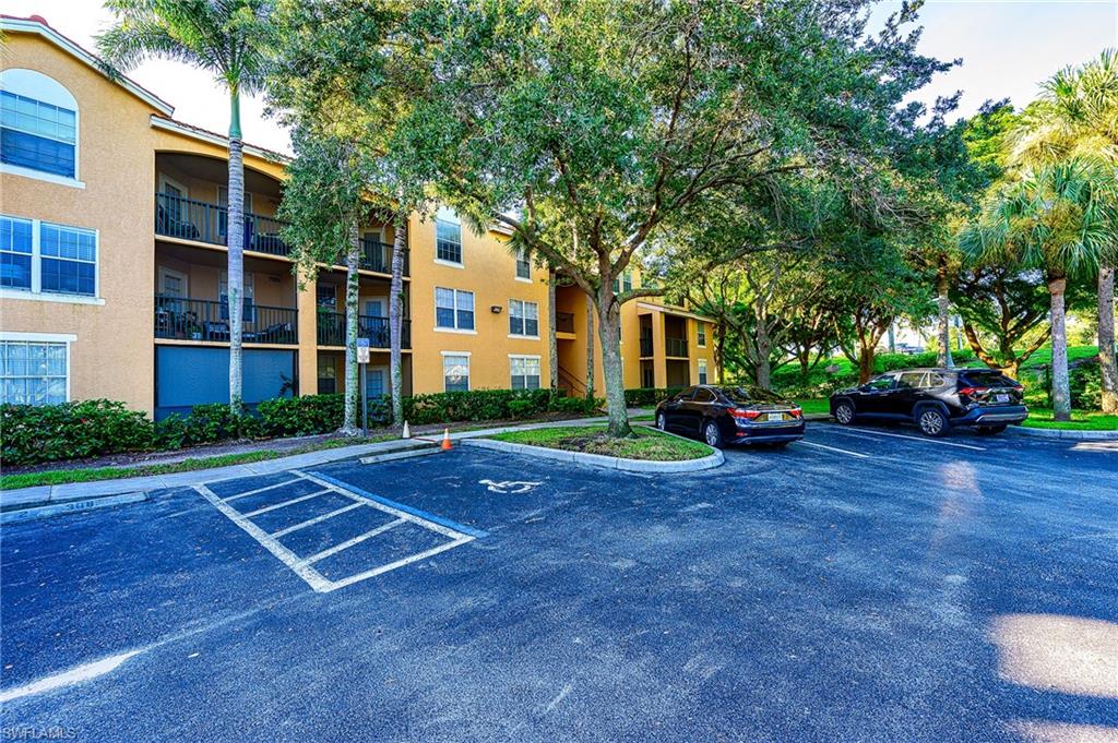 View of uncovered parking lot