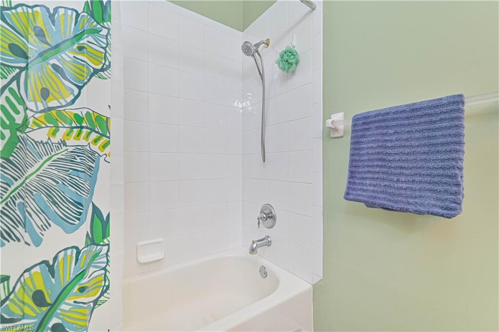 Bathroom with shower / tub combo