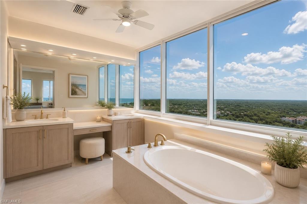 AI modernized master bath
