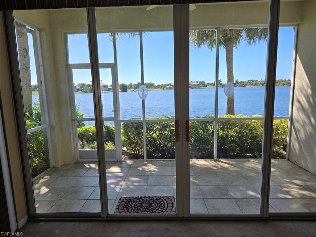 Screened Lanai with view of lake