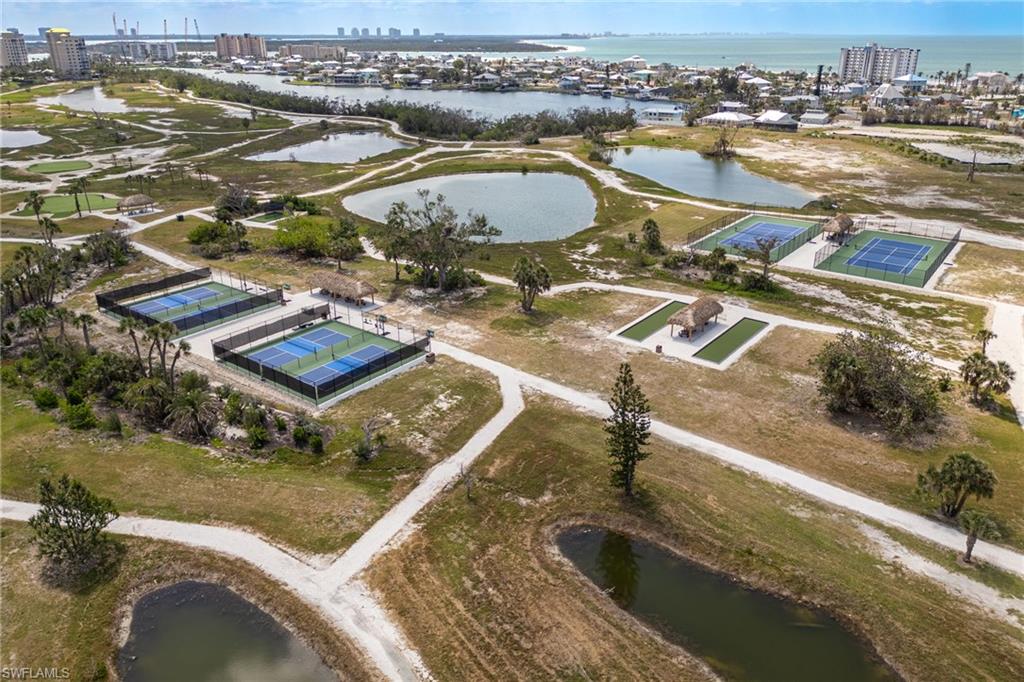 Private community walking rails and grounds