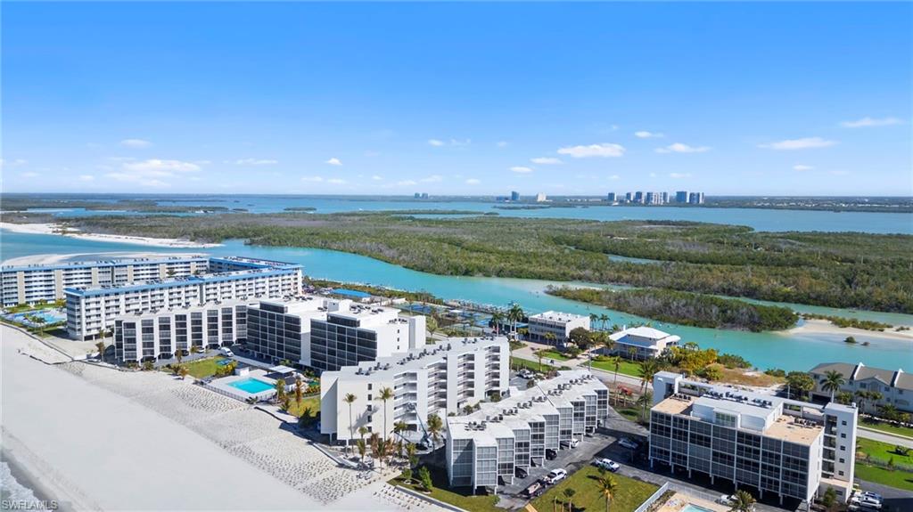 View of urban area featuring a large body of water