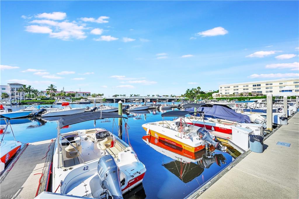 Dock featuring a water view