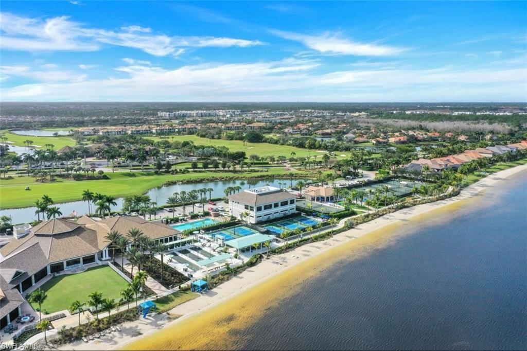 Bird's eye view of extended coastline