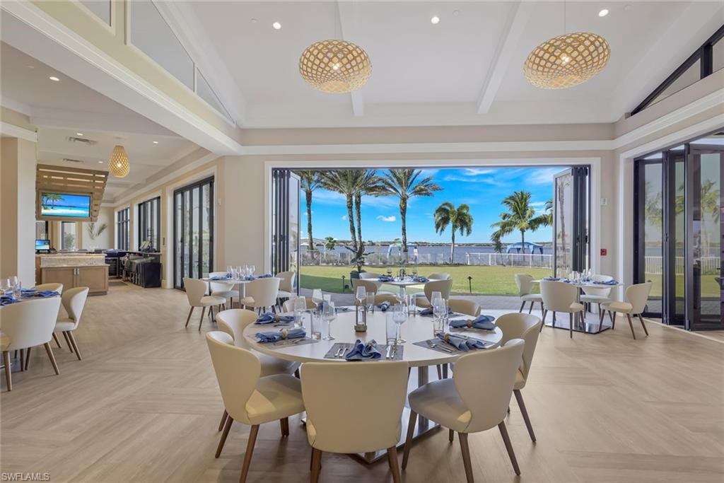 Quarry Dining Club Houserecessed lighting, and parquet flooring
