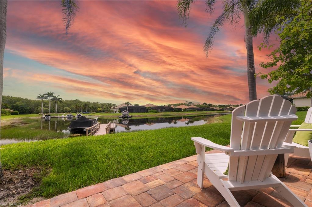 View of patio / terrace featuring a water view