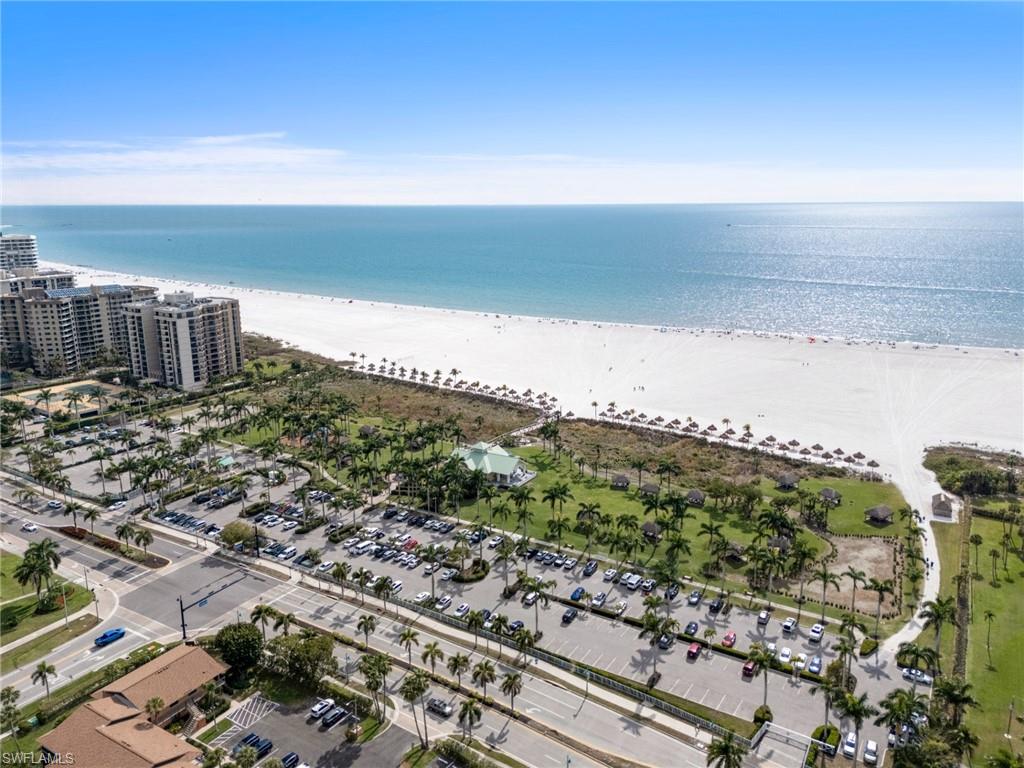 Drone / aerial view of expansive beach