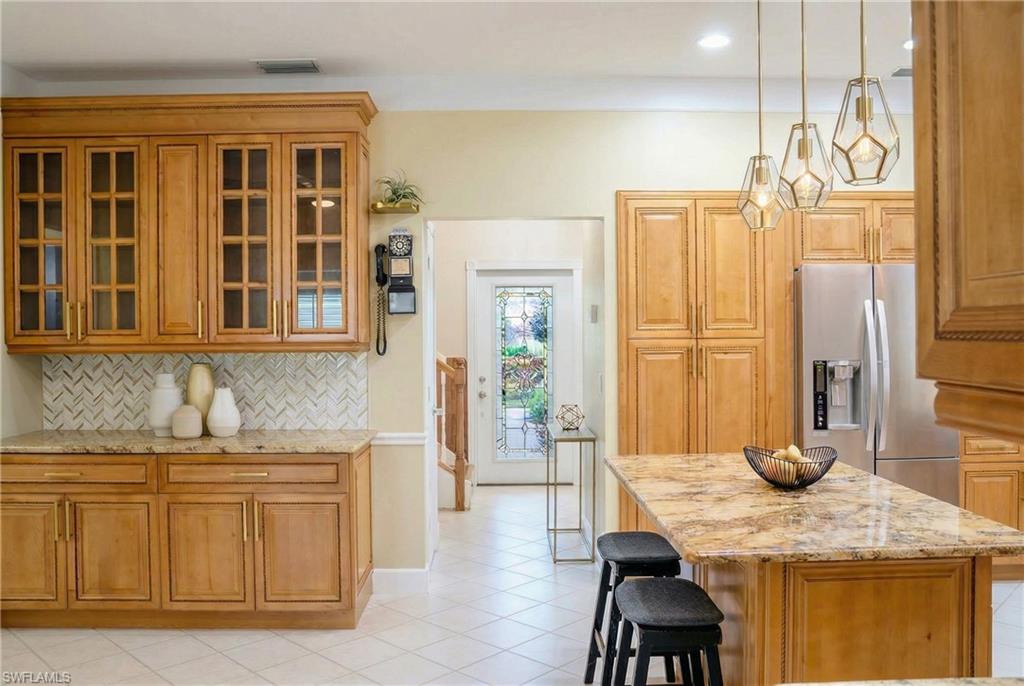 Beautiful custom cabinets warm finishes virtually staged for innovative design styles