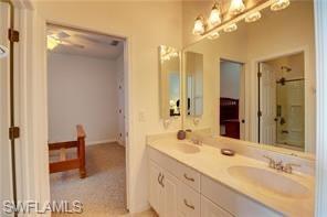 Bathroom with double vanity