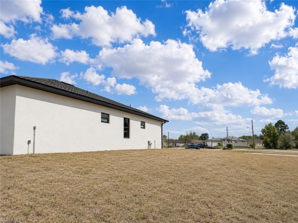 side of yard