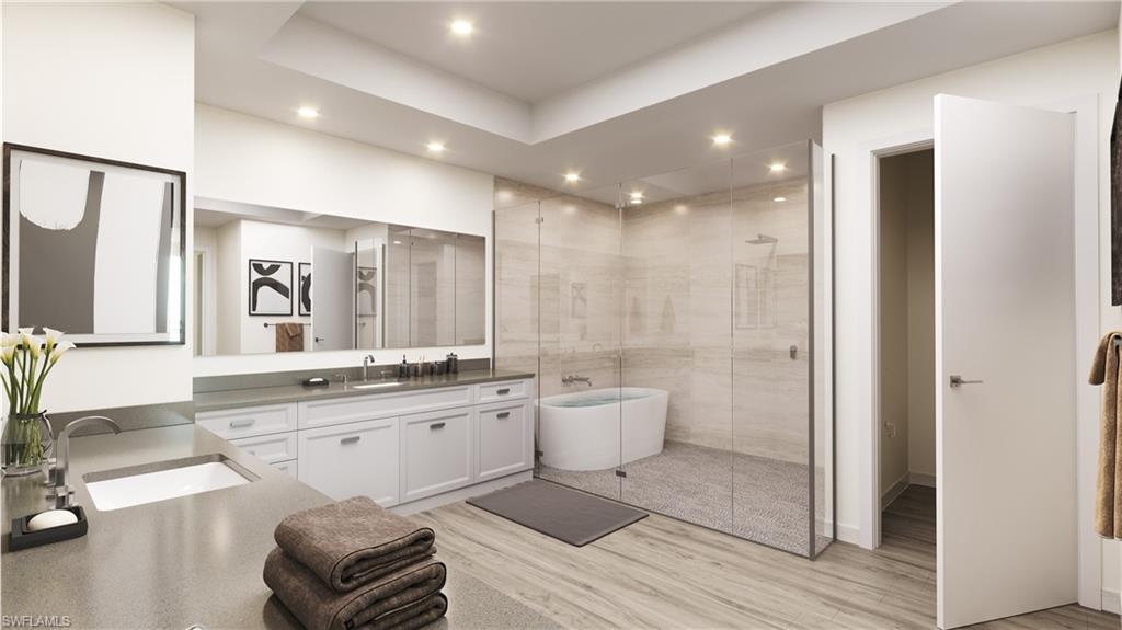 Owners Bathroom - All artist’s renderings are proposed concepts shown only for marketing purposes and are based upon current development plans, which are subject to change by the developer, WSR-Colony, LLC, which reserves the right to make changes at its sole discretion, without prior notice or approval of the purchaser.