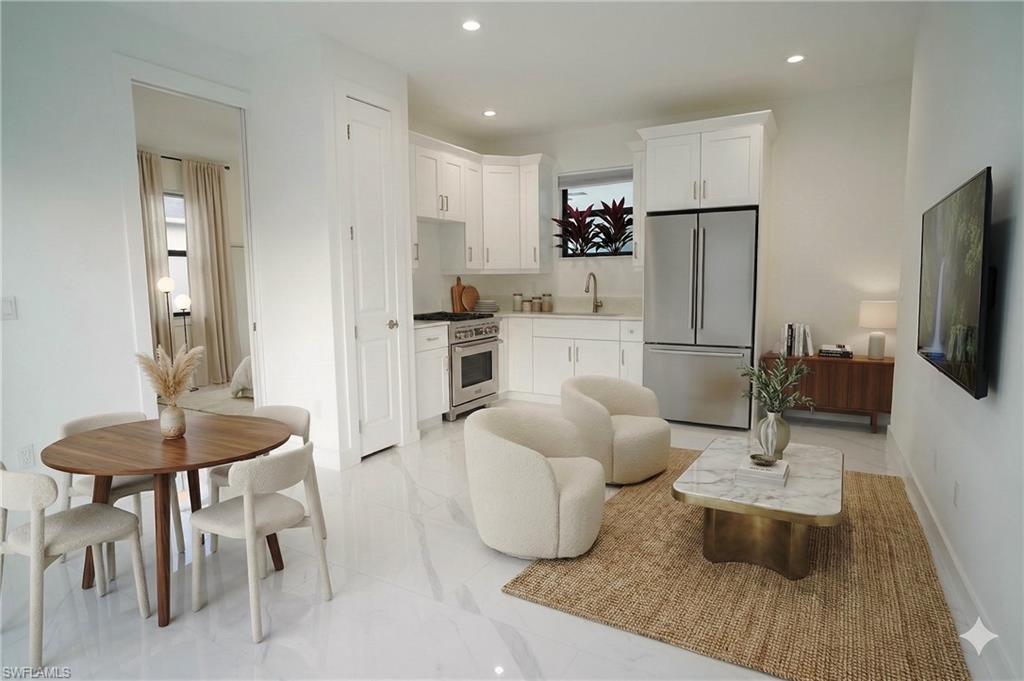 Virtually staged in-law suite