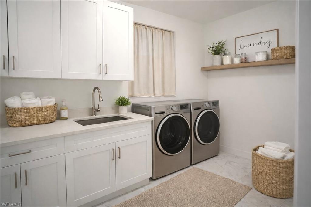 Laundry Virtually Staged