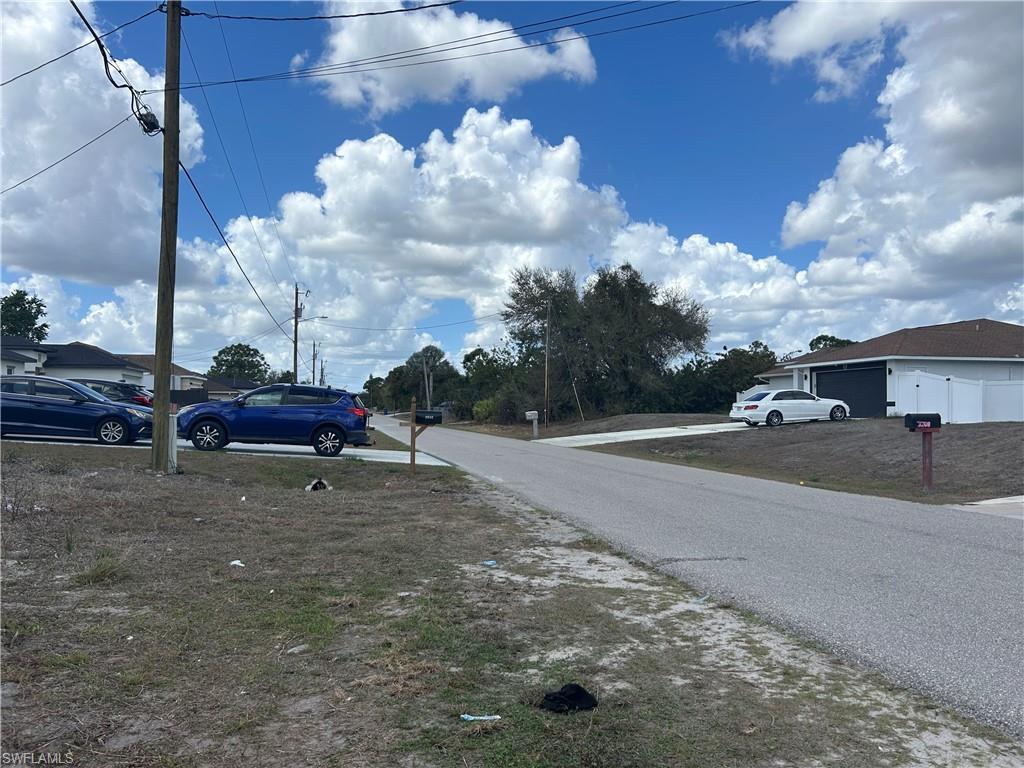 View of asphalt street