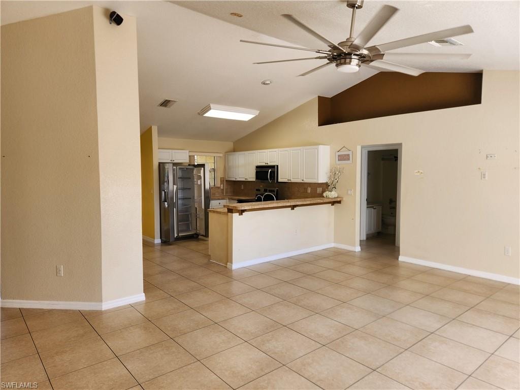 Kitchen from living room