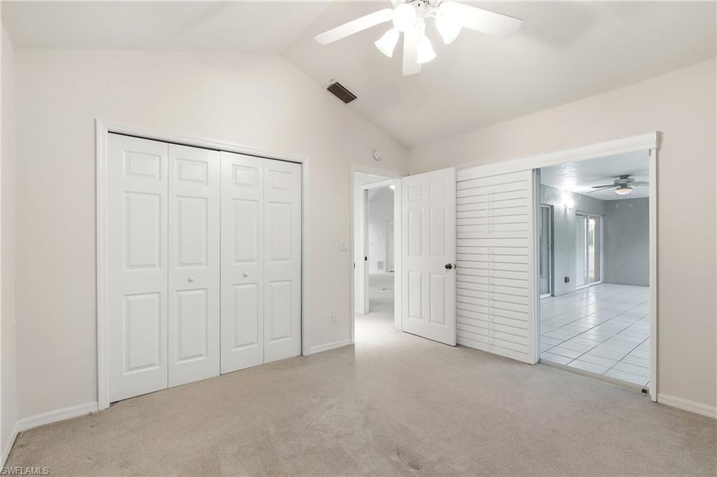 Guest bedroom offers a pocket door to create a lovely guest suite which leads to Lanai