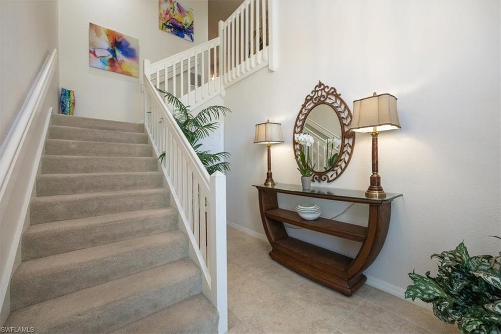 Entry way with natural light from skylight