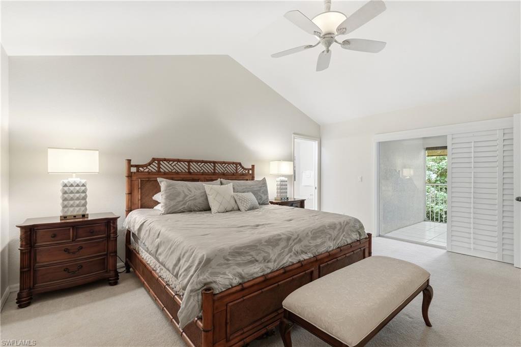 Primary bedroom leading to primary bath and spacious lanai.