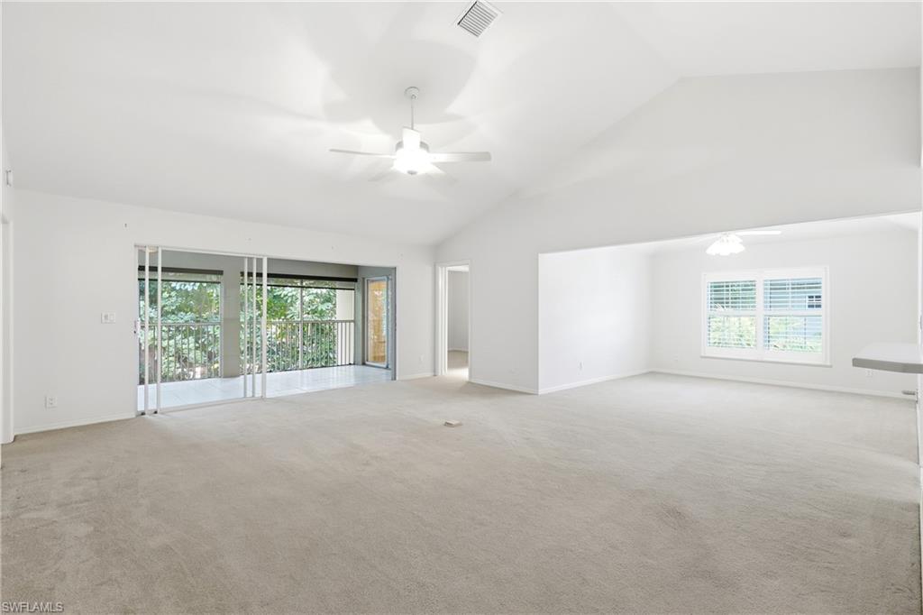 Living room/Great room leading to a private screened lanai