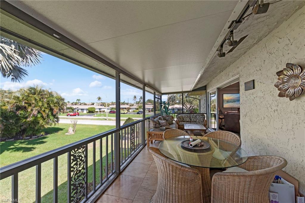 Balcony with a residential view