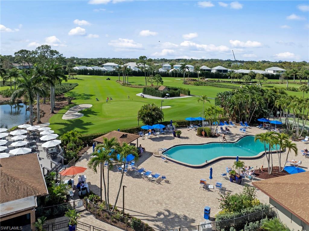 Drone / aerial view of a golf course