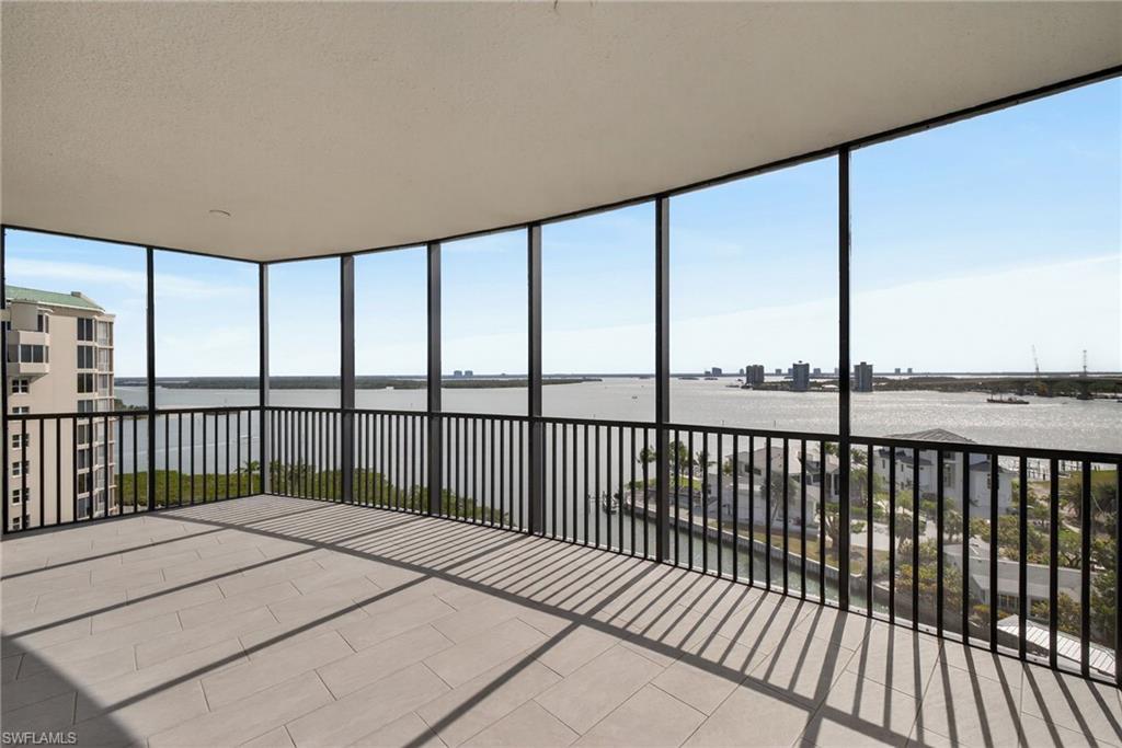 Views are amazing from this extra large screened in terrace, awesome space for relaxing or dining on the terrace