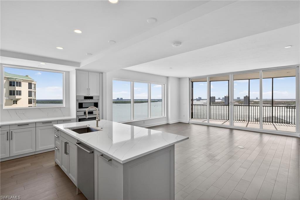Endless water view from your kitchen island