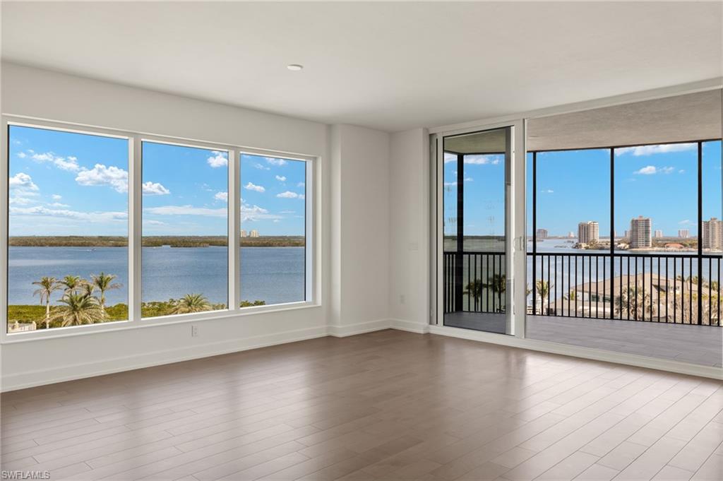 Amazing water views from your open concept living and dining room space