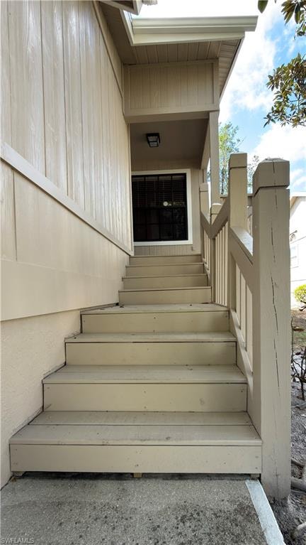 View of stairs