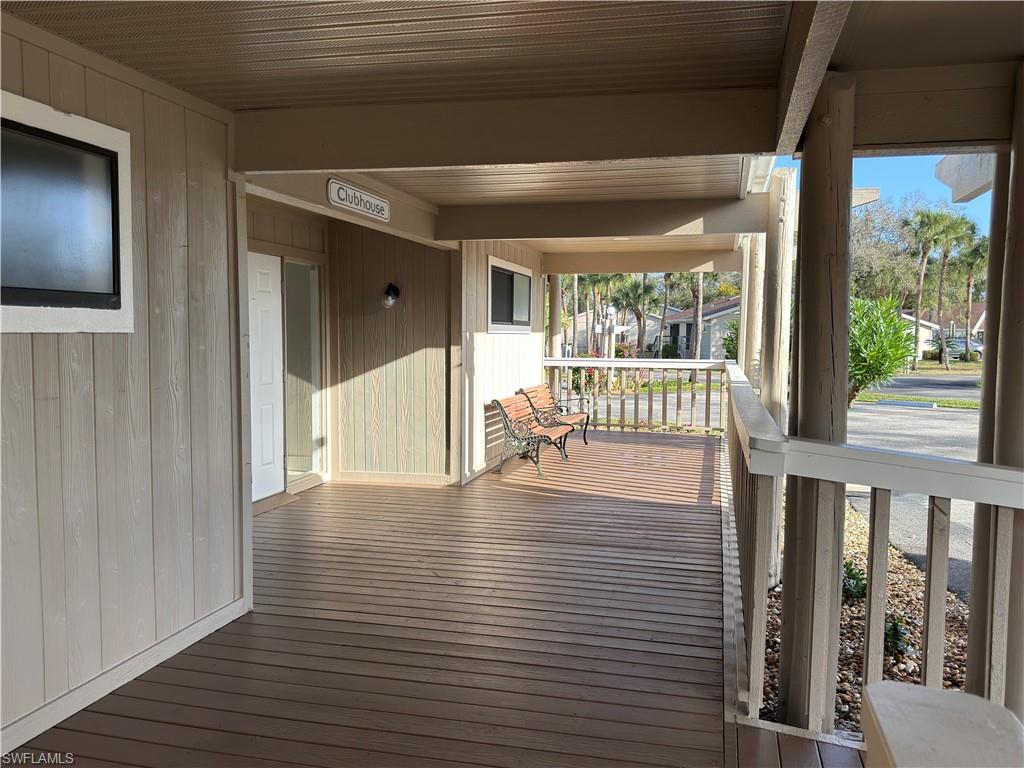 View of wooden porch