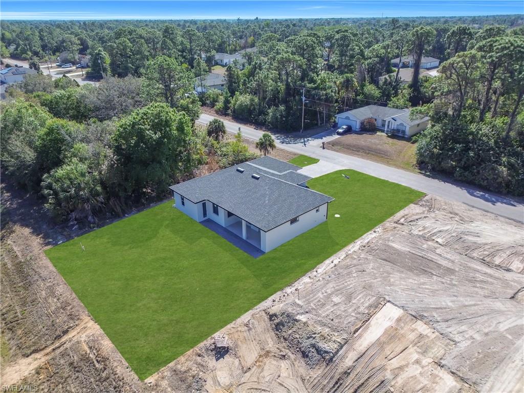 View from above of property