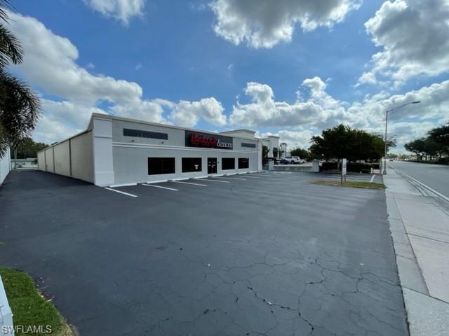 View of uncovered parking lot
