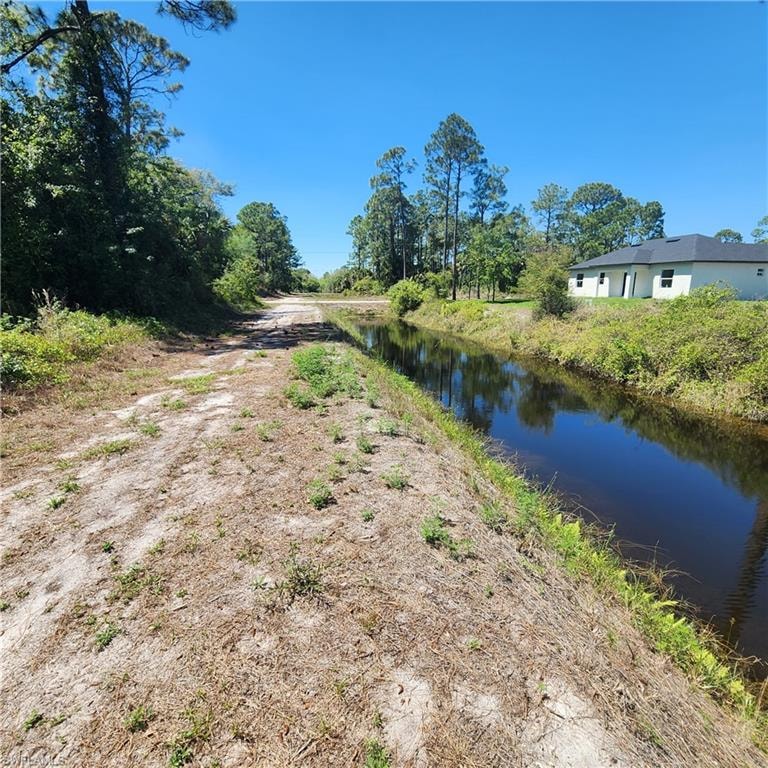 Looking L-West Down Canal