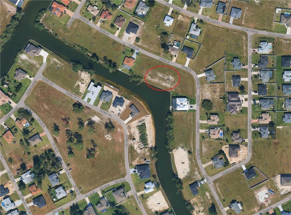 Aerial view of property's location