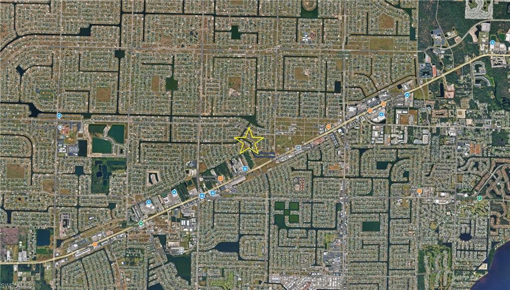 Aerial overview of property's location