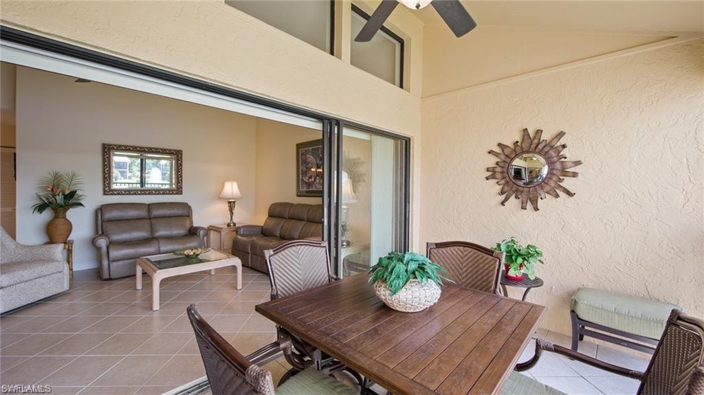 View of patio featuring outdoor dining area