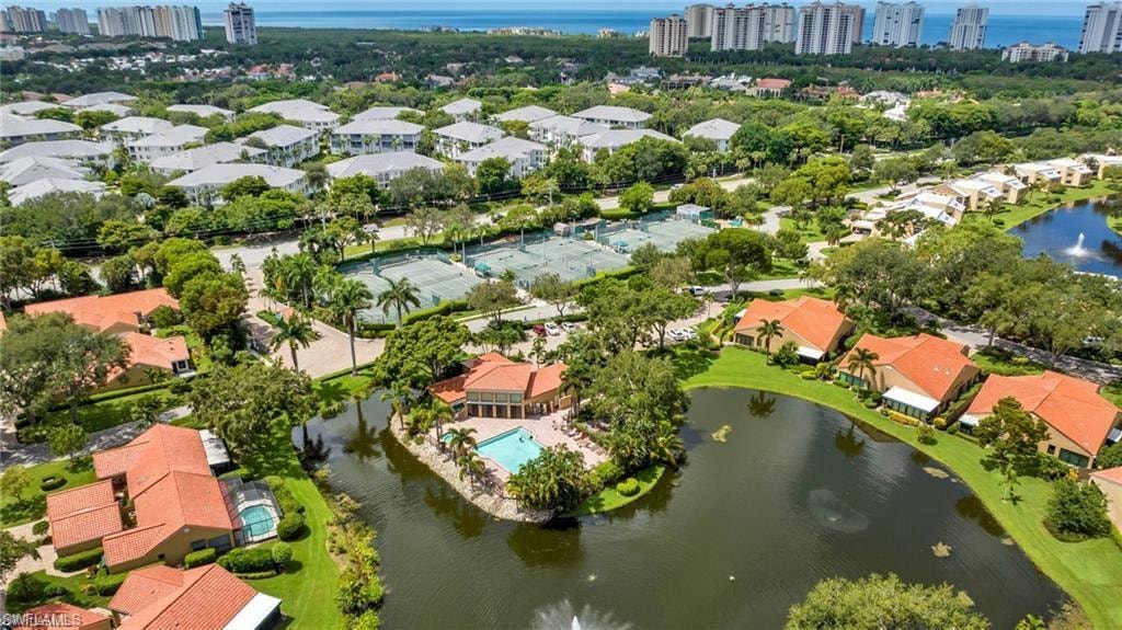 View of urban area featuring a nearby body of water and nearby suburban area
