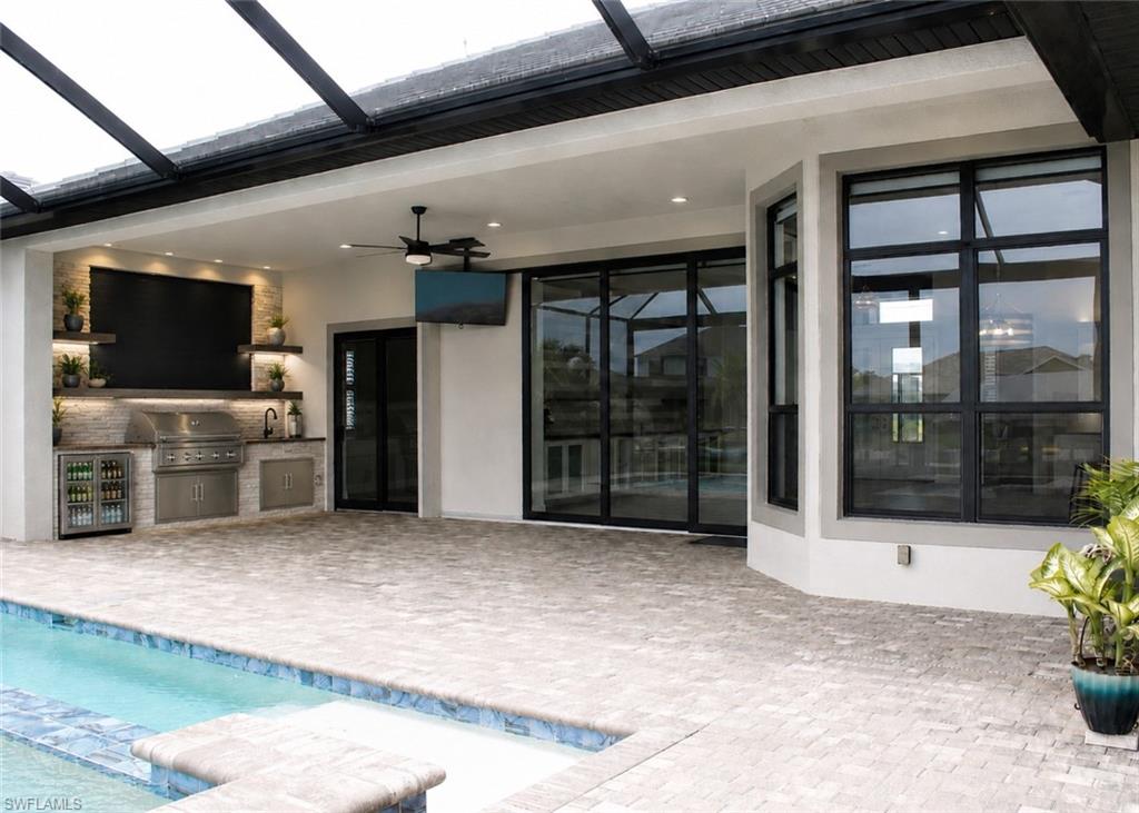 Rendering of potential outdoor kitchen- CURRENTLY OFFERING A $20K CREDIT AT CLOSING TOWARDS A CUSTOM OUTDOOR KITCHEN.