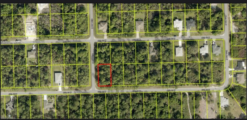 Aerial view of property's location with property boundaries highlighted