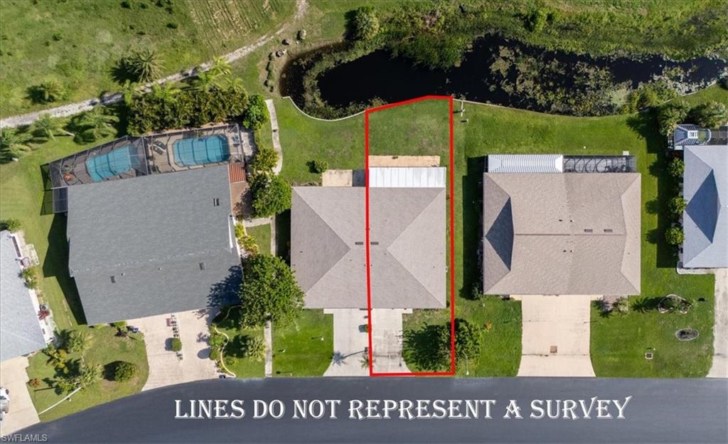 View of property location with property parcel outlined