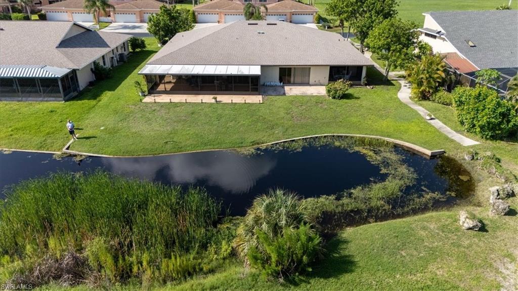 View from above of property featuring a large body of water