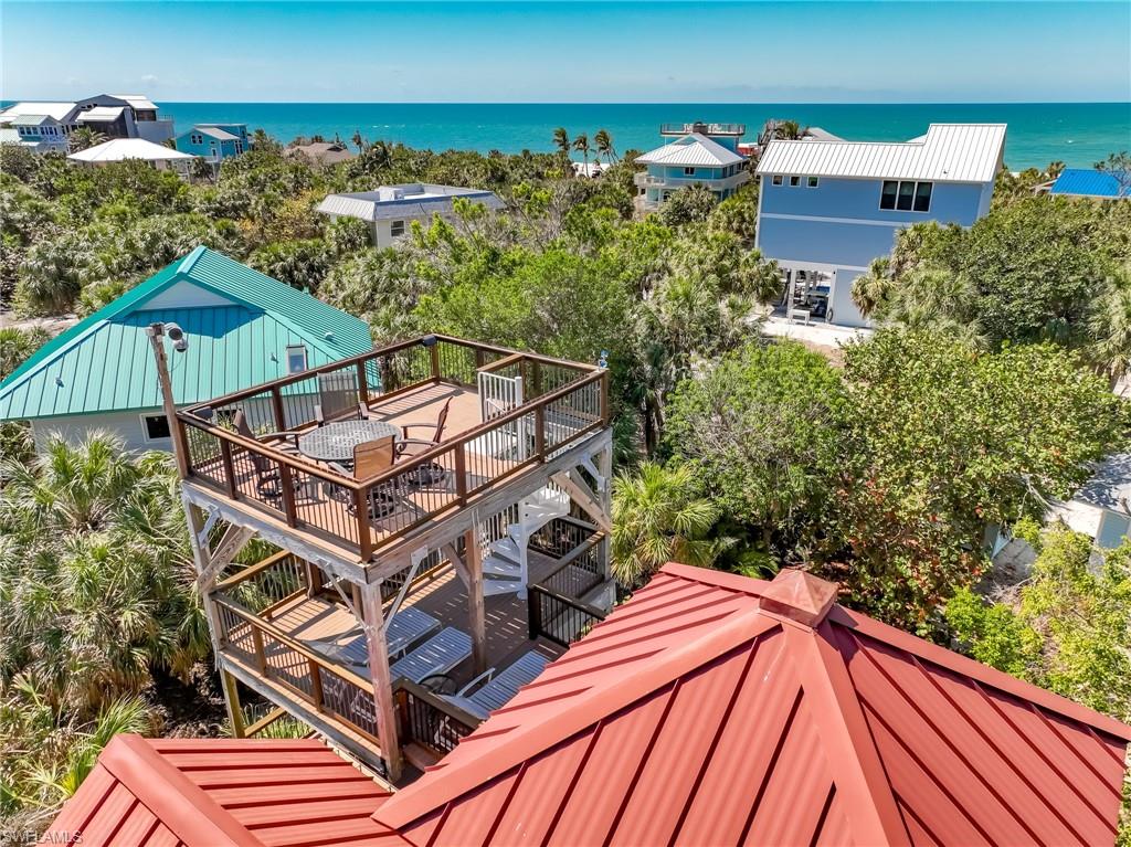 Wooden deck with outdoor dining area