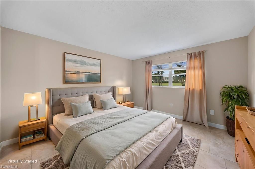 Bedroom with baseboards