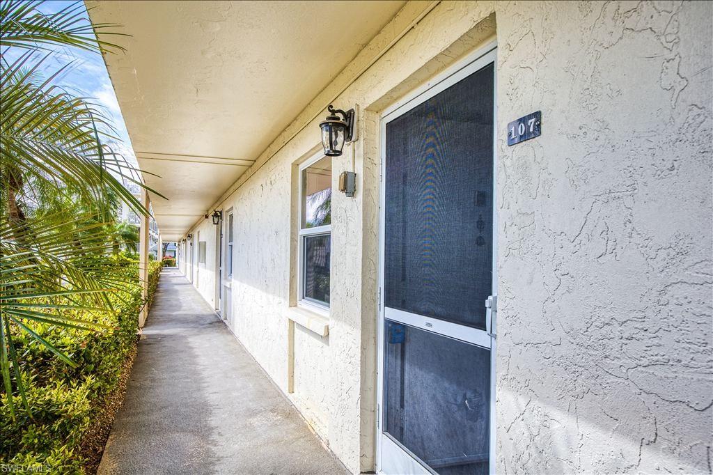 Exterior entry to condo