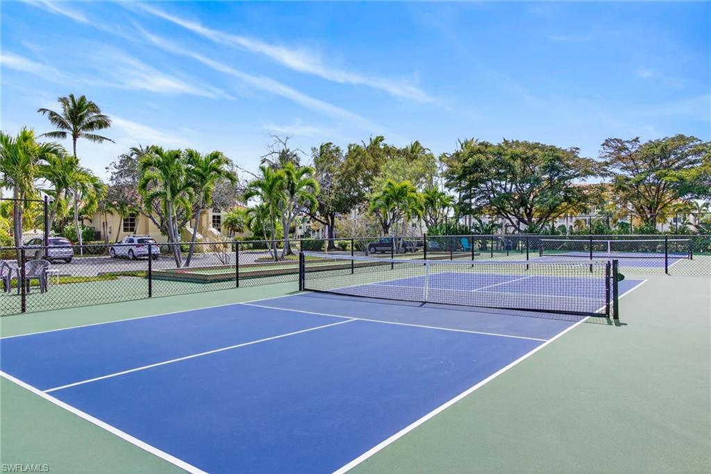 View of tennis court